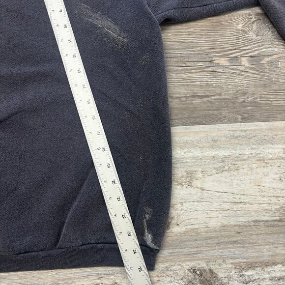 Vintage Guess Sweatshirt ‎ 80s 90s Charcoal Gray Womens L Spellout Crewneck USA - Picture 10 of 10